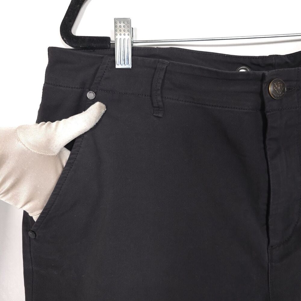 Rag & Bone Size 32 Buckley Chino Raw Hem Pants Faded‎ Black Gray Cotton Blend - Picture 11 of 12